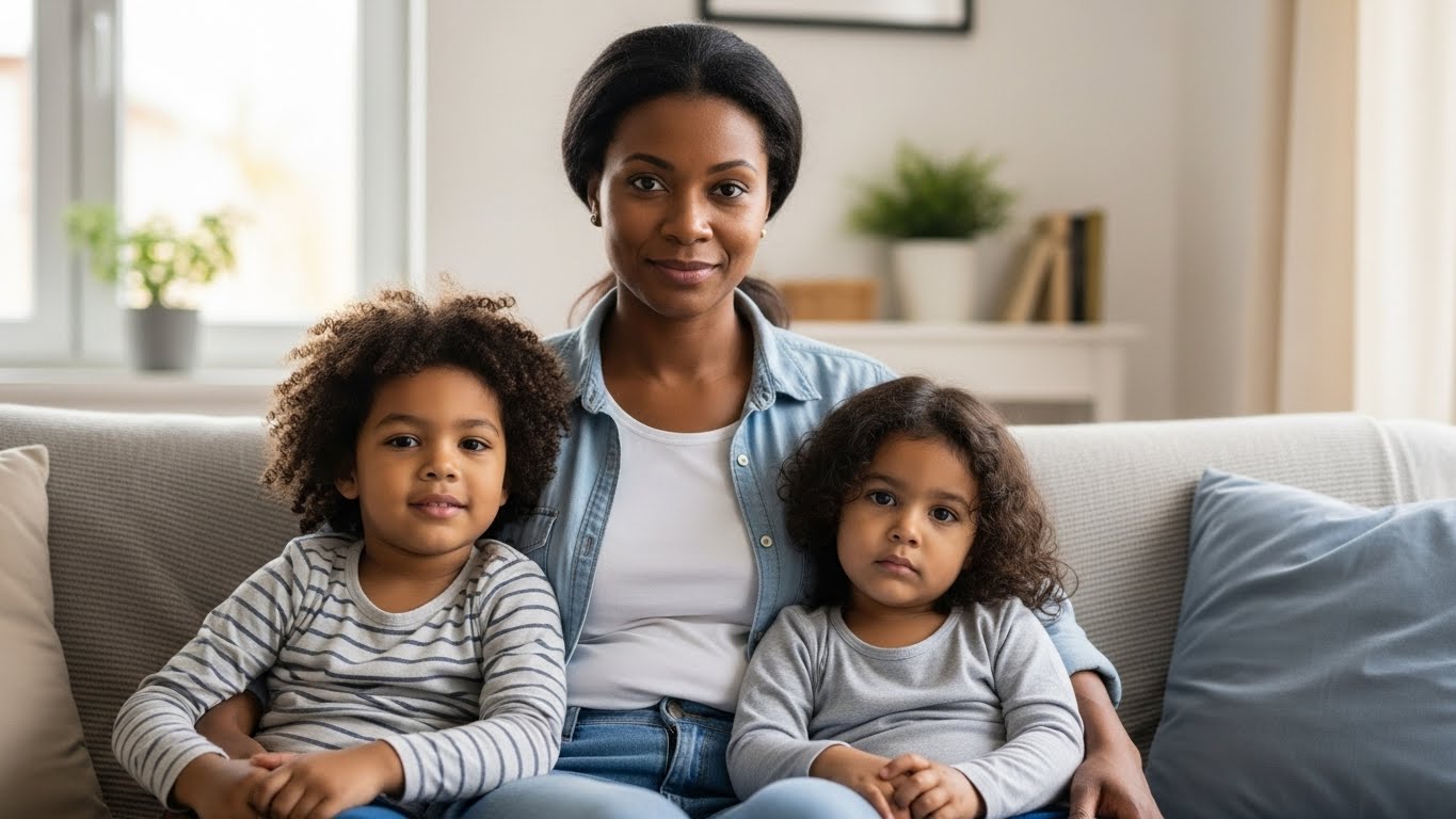 Família conversando sobre plano de saúde